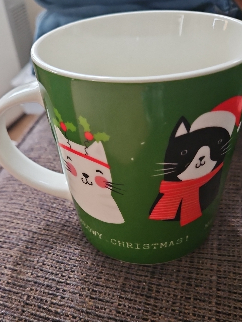 PFALTZGRAFF Meowy Christmas Tea Coffee Mug By Courtney Davis